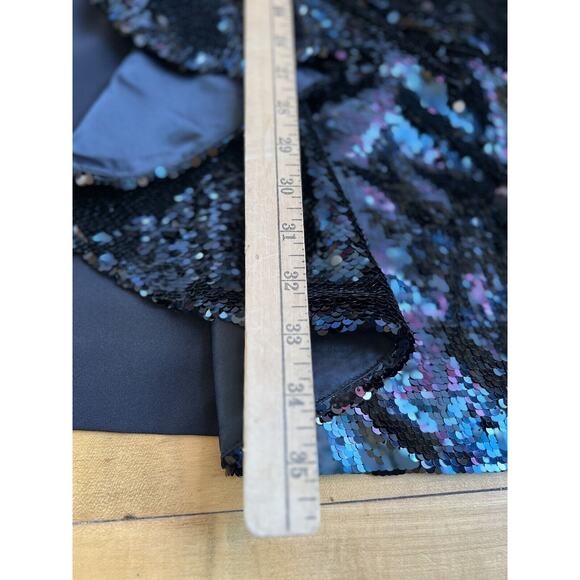 Parker Black Size S Sequin Sleeveless Mesh Cocktail Prom Dress NWT - Picture 9 of 15